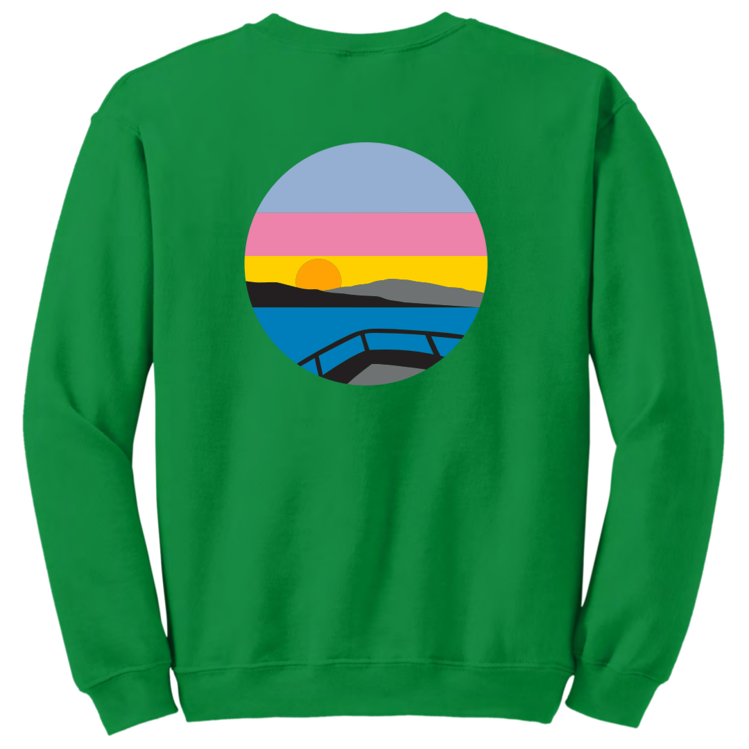 Crewneck - Irish Green/White