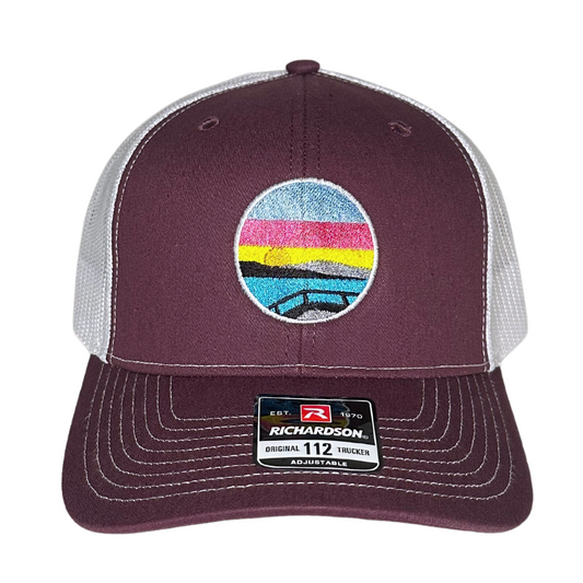 Trucker Hat - Maroon/White