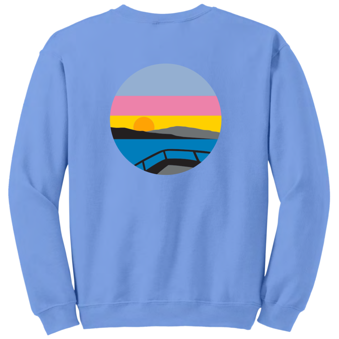 Crewneck - Carolina/White